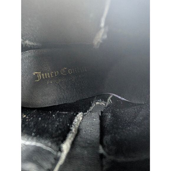 Juicy Couture Python Womens 9 Block Heel Zip Up Ankle Boots Faux Leather Jeweled - Picture 9 of 12